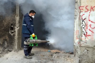 Haşerelere karşı kapsamlı kışlak &ccedil;alışması başlatıldı
