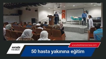 Hasta yakınlarına eğitim