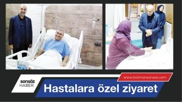 Hastalara &ouml;zel ziyaret