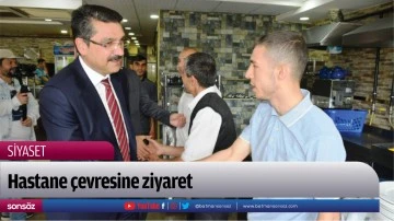 Hastane &ccedil;evresine ziyaret