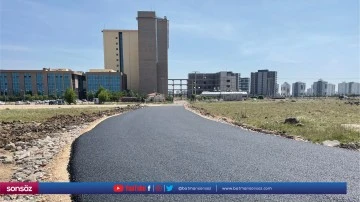 Hastane giriş yolu yenilendi