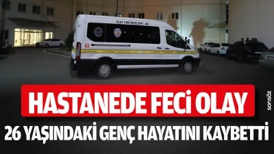 Hastanede feci olay