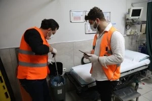 Hastanelerde evsel atık denetimi yapıldı