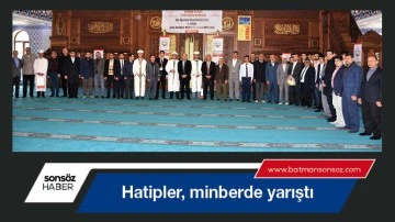 Hatipler, minberde yarıştı 