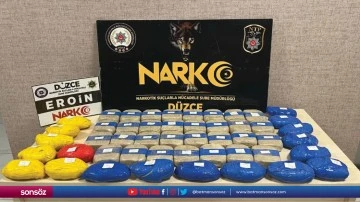 Havalandırma b&ouml;l&uuml;m&uuml;ne gizlenmiş 25 kilogram eroin yakalandı