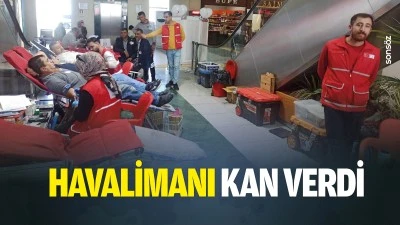 Havalimanı kan verdi