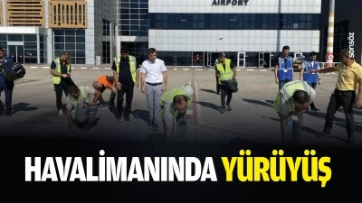 Havalimanında y&uuml;r&uuml;y&uuml;ş