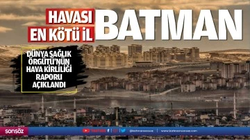 Havası en k&ouml;t&uuml; İl; Batman