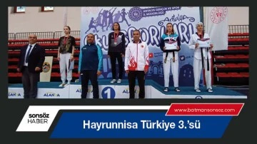 Hayrunnisa Türkiye 3.’sü