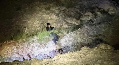 Hayvan otlatırken kayalıktan d&uuml;şen &ccedil;ocuk yaralandı