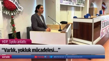 HDP, 3.yolu anlattı
