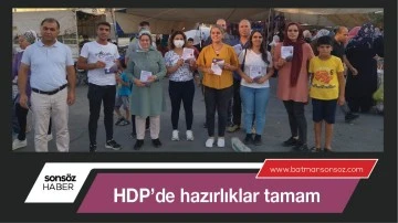 HDP&rsquo;de hazırlıklar tamam