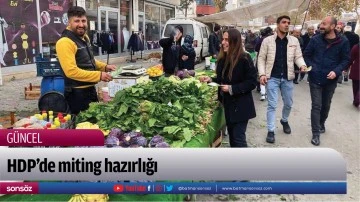 HDP&rsquo;de miting hazırlığı