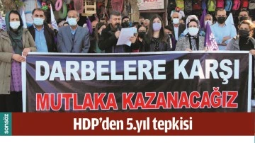 HDP’DEN 5. YIL TEPKİSİ