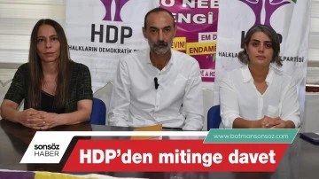 HDP’den mitinge davet