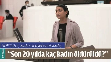 HDP&rsquo;Lİ UCA, KADIN CİNAYETLERİNİ SORDU