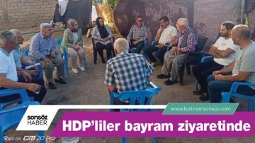 HDP&rsquo;liler bayram ziyaretinde