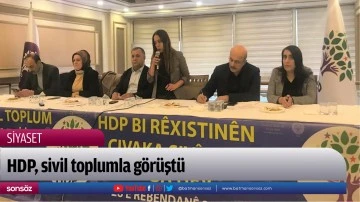 HDP, sivil toplumla g&ouml;r&uuml;şt&uuml;