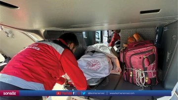 Helikopter, kalp rahatsızlığı yaşayan hamile kadın i&ccedil;in havalandı