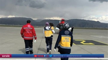 Helikopter rahatsızlanan 2 yaşındaki &ccedil;ocuk i&ccedil;in havalandı