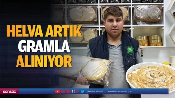 Helva artık gramla alınıyor
