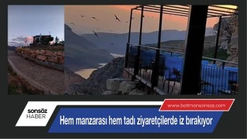 Manzarası ziyaret&ccedil;ilerde iz bırakıyor&nbsp;
