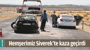 HEMŞERİMİZ SİVEREK&rsquo;TE KAZA GE&Ccedil;İRDİ