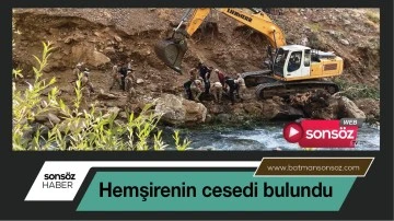 Hemşirenin cesedi bulundu