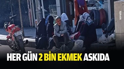 Her g&uuml;n 2 bin ekmek askıda
