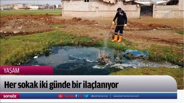 Her sokak iki g&uuml;nde bir ila&ccedil;lanıyor