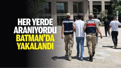 Her yerde aranıyordu Batman&rsquo;da yakalandı
