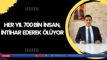 Her yıl 700 bin insan, intihar ederek &ouml;l&uuml;yor