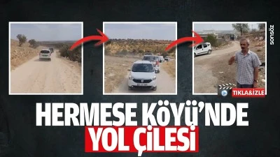 Hermese K&ouml;y&uuml;&rsquo;nde yol &ccedil;ilesi&hellip;