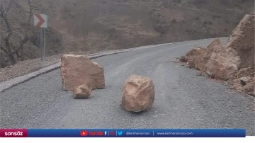 Heyelandan kapanan k&ouml;y yolu ulaşıma a&ccedil;ıldı