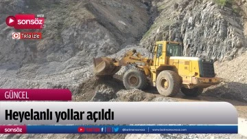 Heyelanlı yollar a&ccedil;ıldı