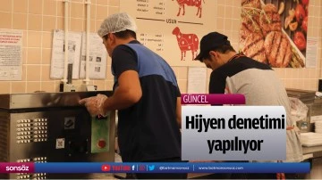 Hijyen denetimi yapılıyor