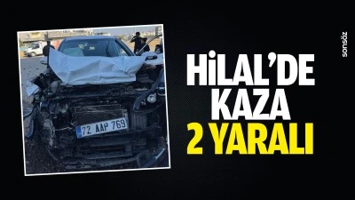 Hilal&rsquo;de kaza: 2 yaralı