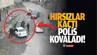 Hırsızlar ka&ccedil;tı, polis kovaladı!