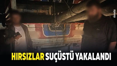 Hırsızlar su&ccedil;&uuml;st&uuml; yakalandı