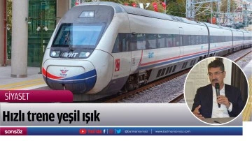 Hızlı trene yeşil ışık