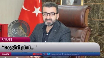 &ldquo;Hoşg&ouml;r&uuml; g&uuml;n&uuml;&hellip;&rdquo;