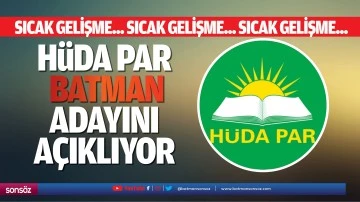 H&Uuml;DA PAR, Batman adayını a&ccedil;ıklıyor