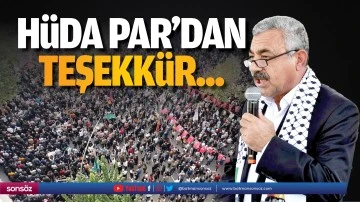 H&uuml;da Par&rsquo;dan teşekk&uuml;r...
