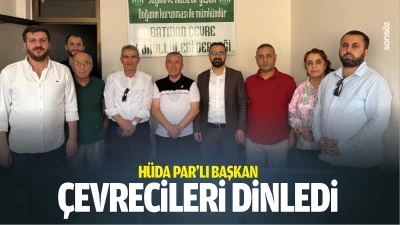 H&uuml;da Par&rsquo;lı Başkan, &ccedil;evrecileri dinledi