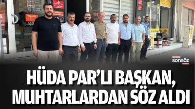 H&uuml;da Par&rsquo;lı Başkan, muhtarlardan s&ouml;z aldı