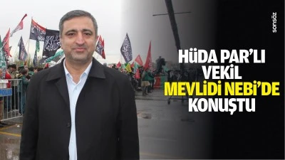 H&uuml;da Par&rsquo;lı Vekil, mevlidi nebi&rsquo;de konuştu
