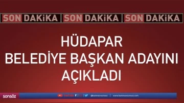 H&uuml;dapar Batman Belediye başkan adayını a&ccedil;ıkladı