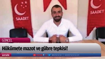 H&uuml;k&uuml;mete mazot ve g&uuml;bre tepkisi!