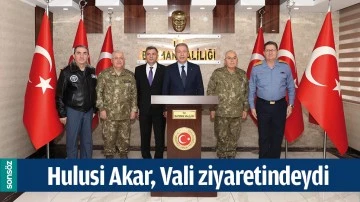 HULUSİ AKAR, VALİ ZİYARETİNDEYDİ