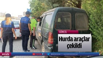 Hurda ara&ccedil;lar &ccedil;ekildi